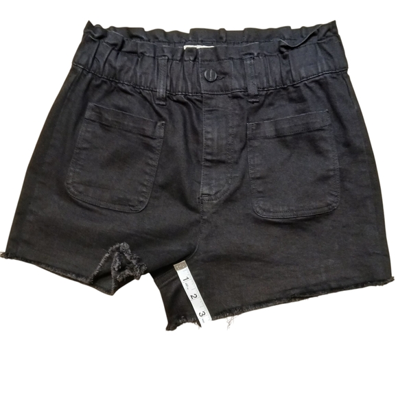 Banjara High Waist Black Denim Shorts Size 5/26 - Picture 5 of 8